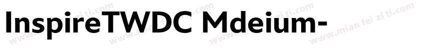 InspireTWDC Mdeium字体转换